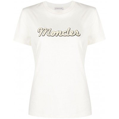 Moncler Logo Patch short-sleeve T-shirt Neutrals MCS28772