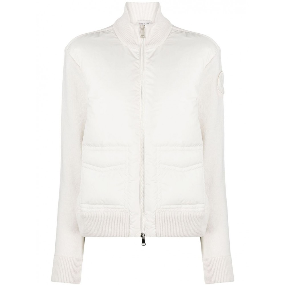 Moncler knitted-panel Padded Jacket White MCS28678