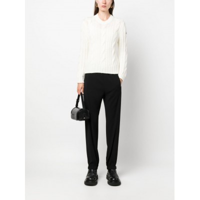 Moncler cable-knit Wool Jumper White MCS28259