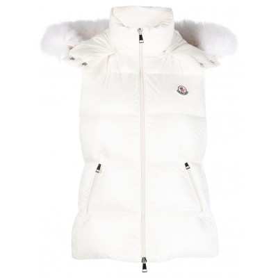 Moncler Gallinule Hooded Padded Gilet White MCS28528