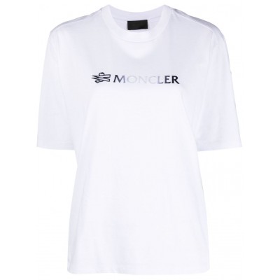 Moncler logo-print Cotton T-shirt White MCS29111