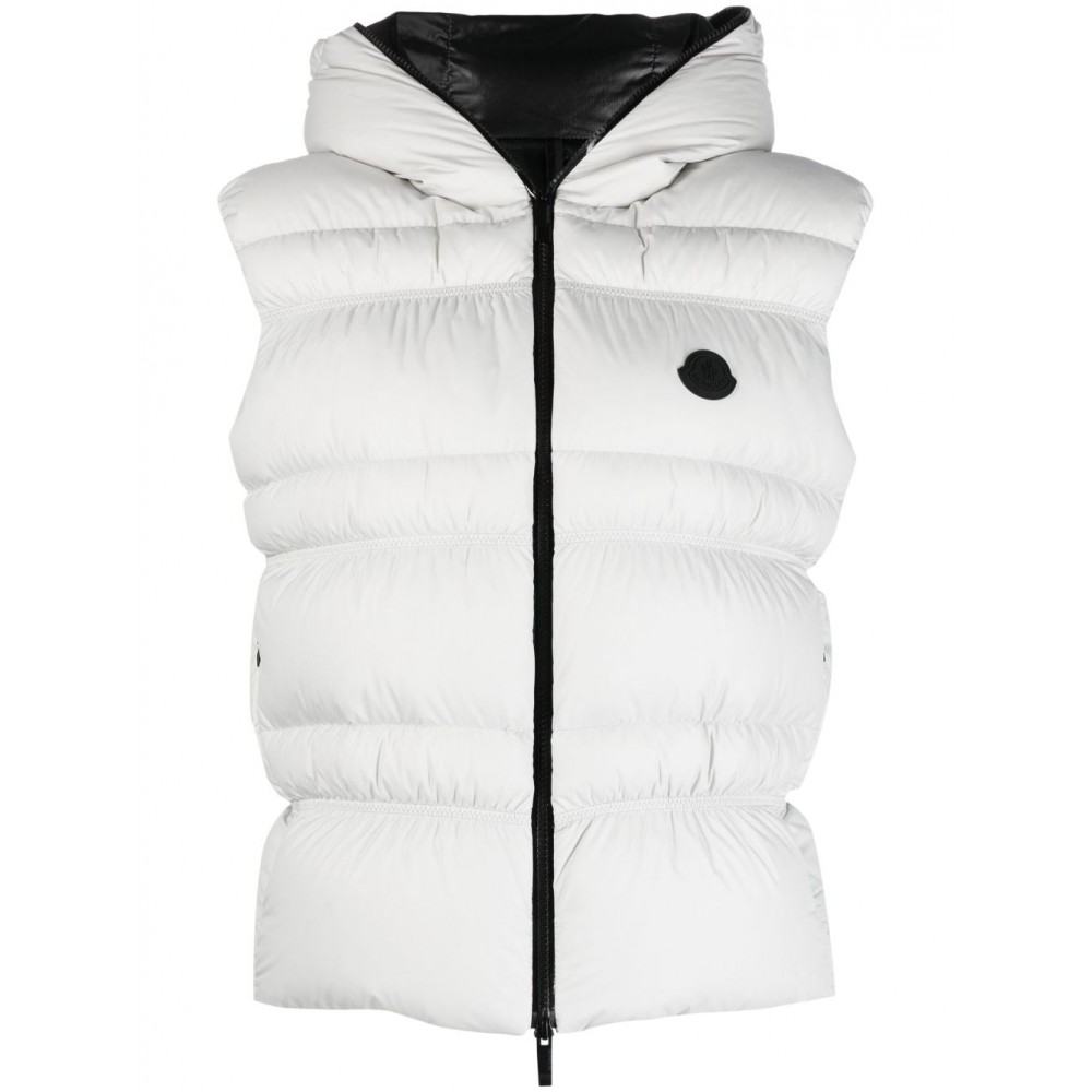 Moncler logo-patch Padded Gilet Grey MCS29009