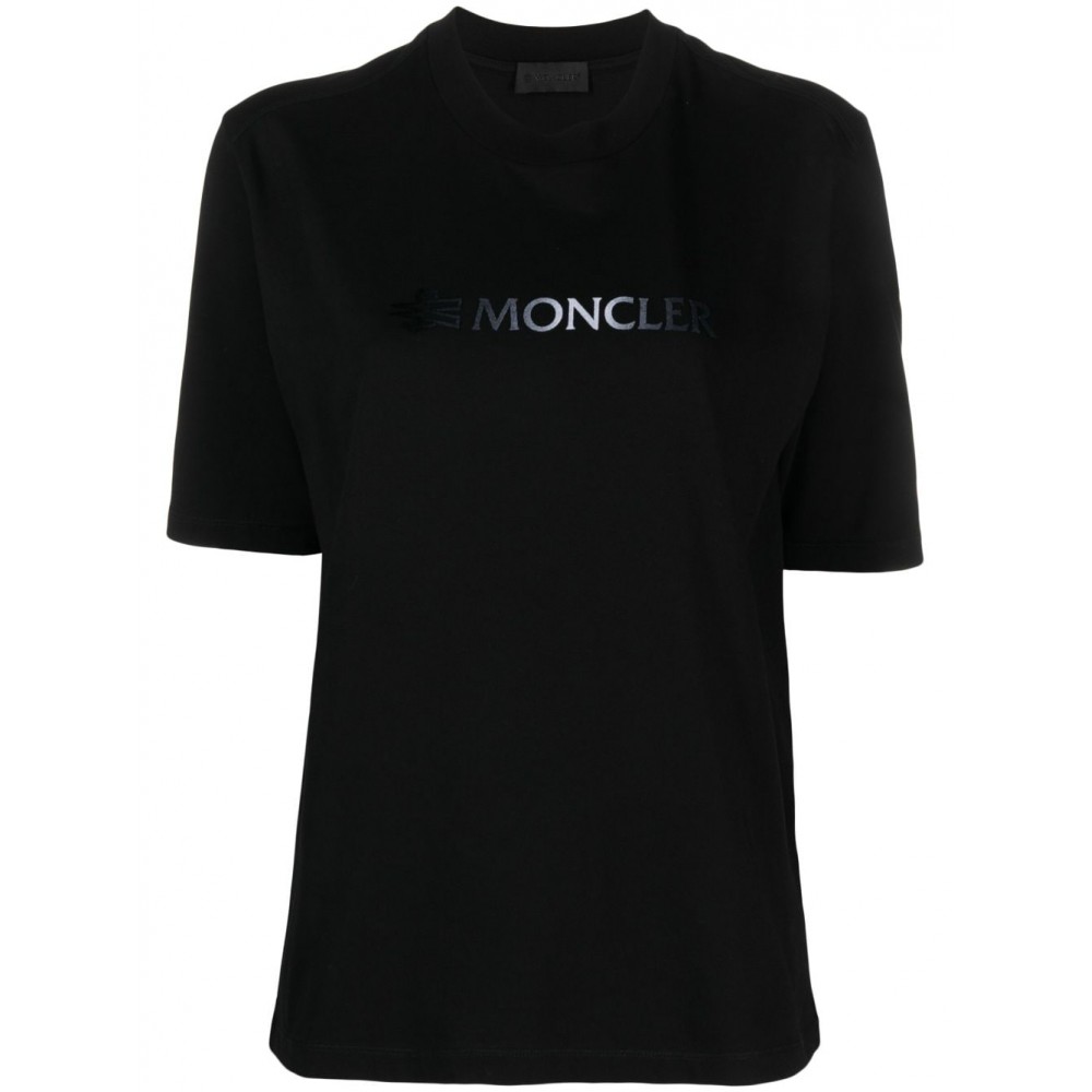 Moncler logo-print Cotton T-shirt Black MCS29090