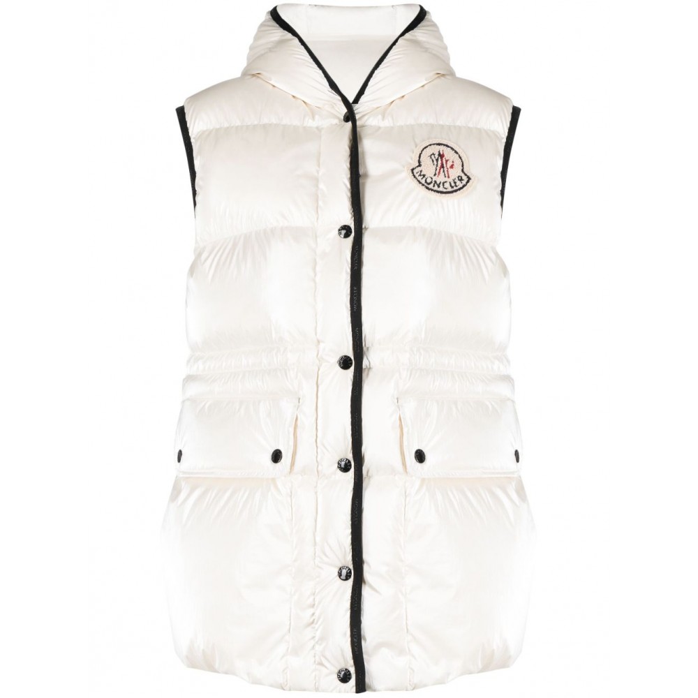 Moncler Hera Hooded Gilet White MCS28589