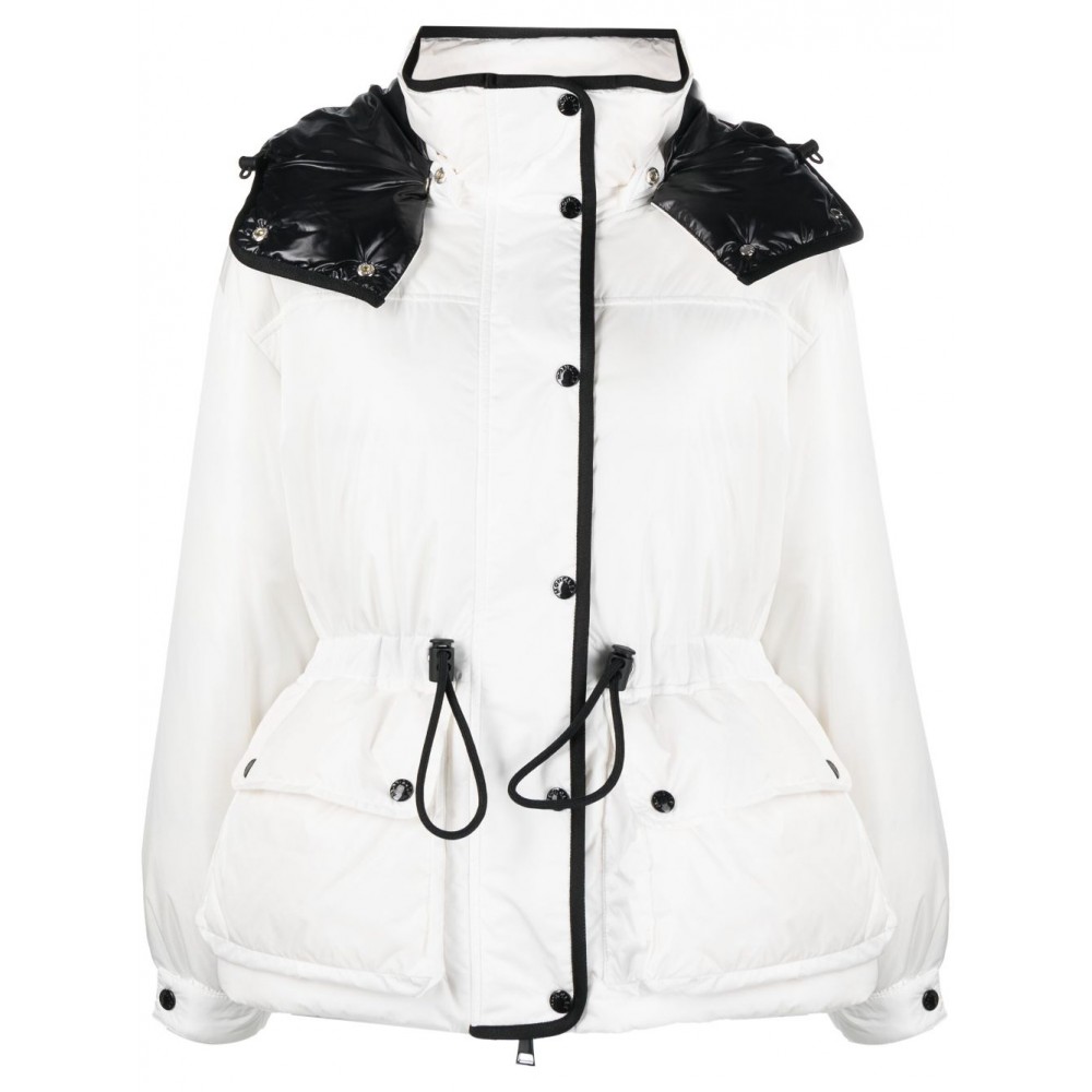 Moncler Hooded Puffer Jacket White MCS28631