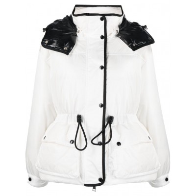 Moncler Hooded Puffer Jacket White MCS28631