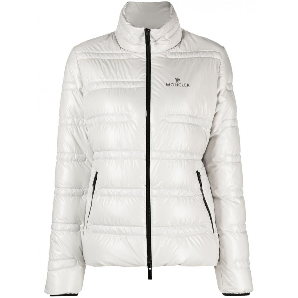 Moncler logo-print Padded Jacket Grey MCS29139