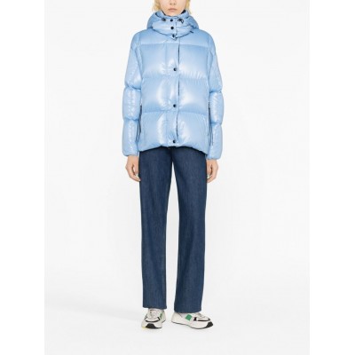 Moncler Parana Hooded Puffer Jacket Blue MCS29384