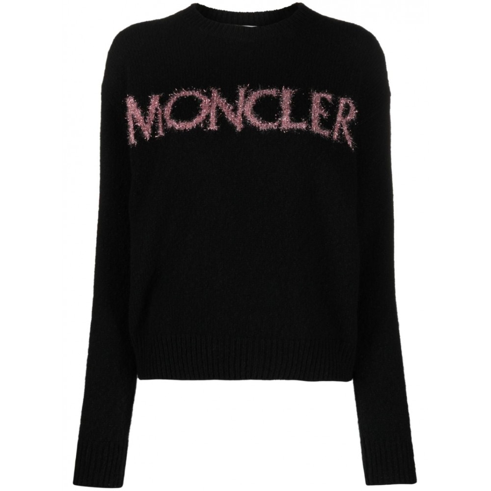 Moncler logo-intarsia Wool Jumper Black MCS28920