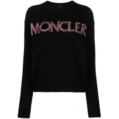 Moncler logo-intarsia Wool Jumper Black MCS28920