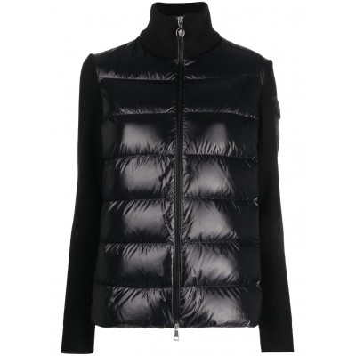 Moncler knit-sleeve Padded Jacket Black MCS28673