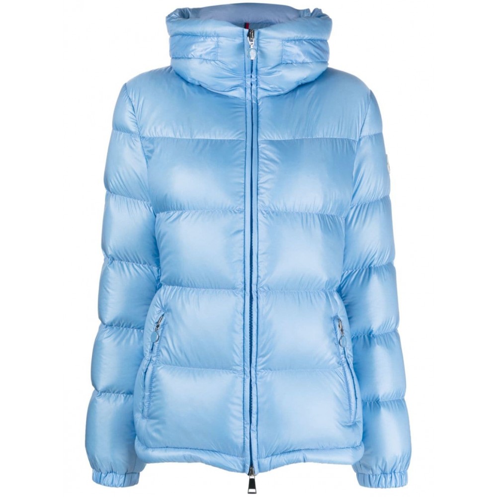 Moncler high-neck zip-up Down Jacket Blue MCS28601