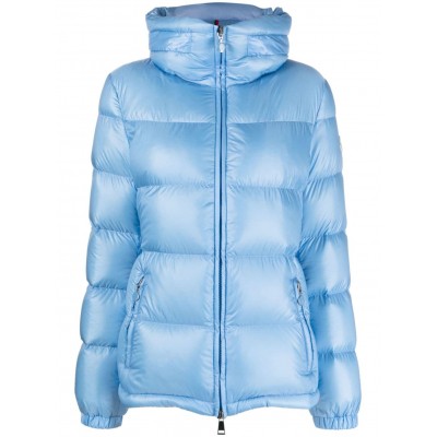 Moncler high-neck zip-up Down Jacket Blue MCS28601