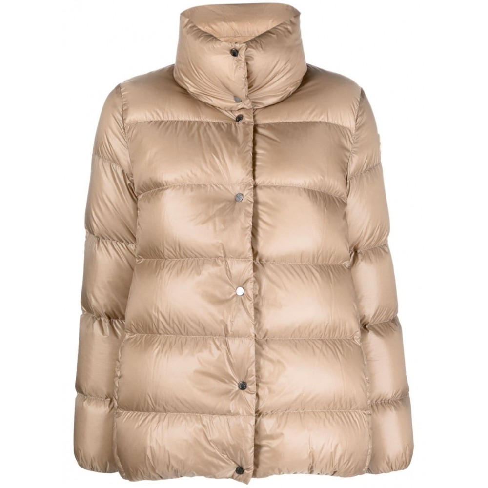 Moncler funnel-neck Padded Puffer Jacket Brown MCS28520