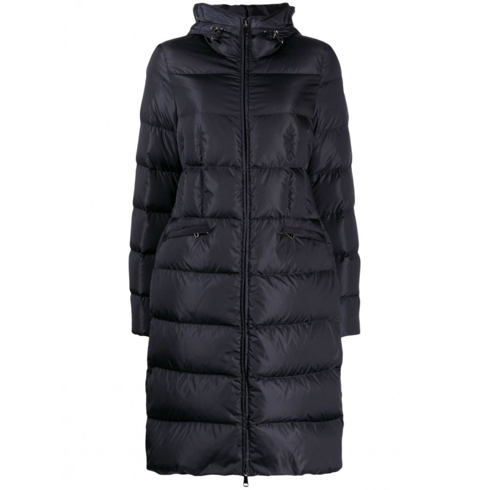 Moncler Avocette logo-patch Coat Blue MCS28139