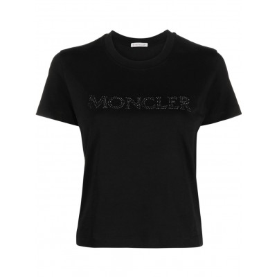 Moncler logo-embellished Cotton T-shirt Black MCS28851