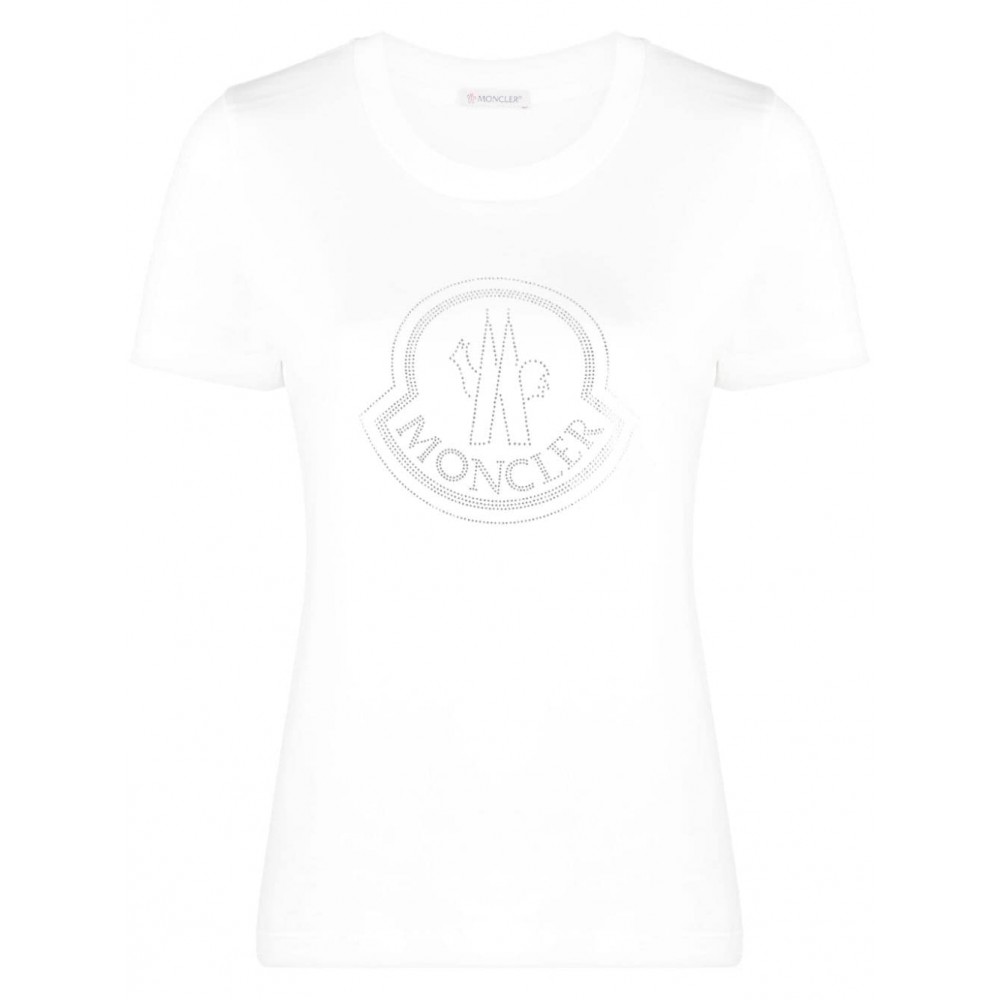 Moncler logo-embellished Cotton T-shirt White MCS28853