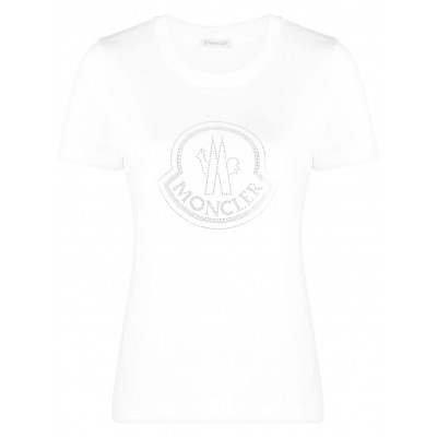 Moncler logo-embellished Cotton T-shirt White MCS28853