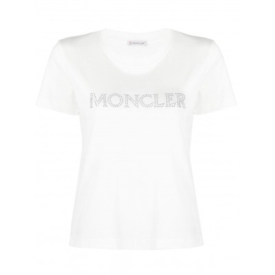 Moncler logo-embellished Cotton T-shirt White MCS28852