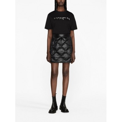 Moncler sequin-embellished Cotton T-shirt Black MCS29488