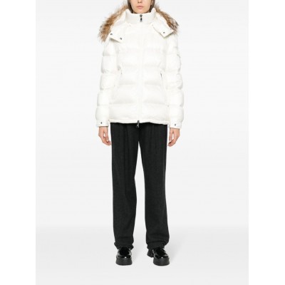 Moncler Mairefur Hooded Quilted Jacket White MCS29200