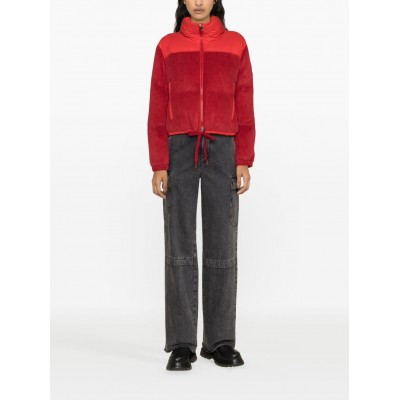 Moncler Waitaki Panelled Quilted Jacket Red MCS29630