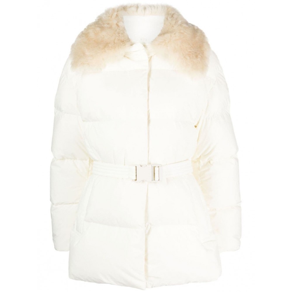 Moncler Macareux detachable-collar Jacket Neutrals MCS29196