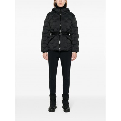 Moncler Adonis Belted Down Jacket Black MCS28025