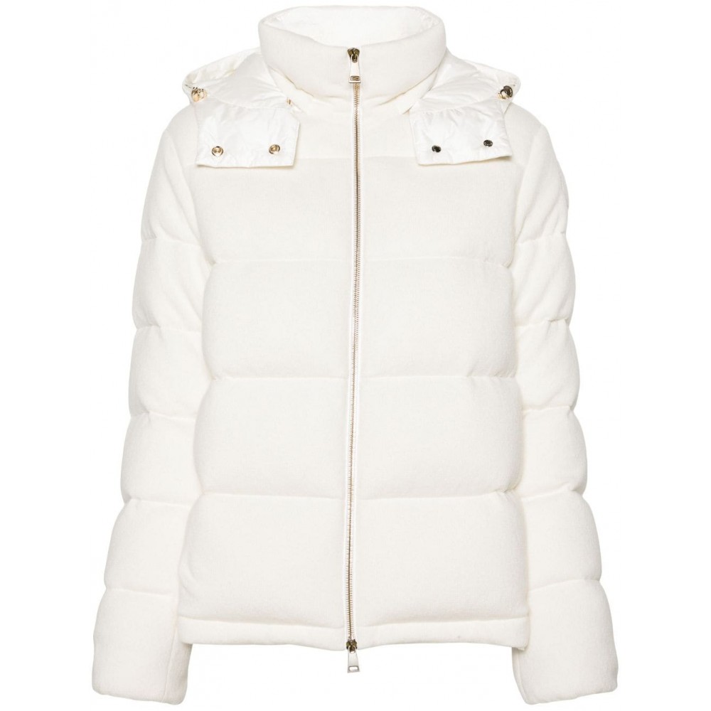 Moncler Arimi Knitted Hooded Jacket White MCS28116