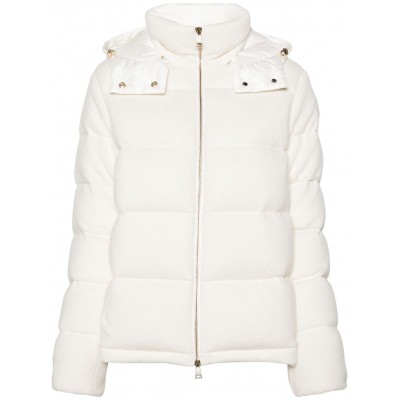 Moncler Arimi Knitted Hooded Jacket White MCS28116