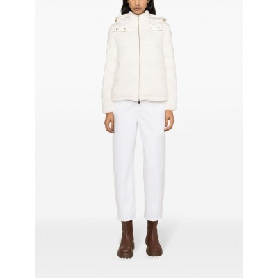 Moncler Arimi Knitted Hooded Jacket White MCS28116