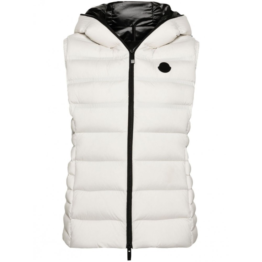 Moncler Aliterse Hooded Down Gillet White MCS28051