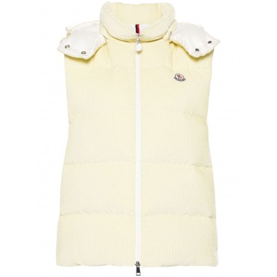 Moncler Agelao Corduroy Padded Gilet Yellow MCS28026