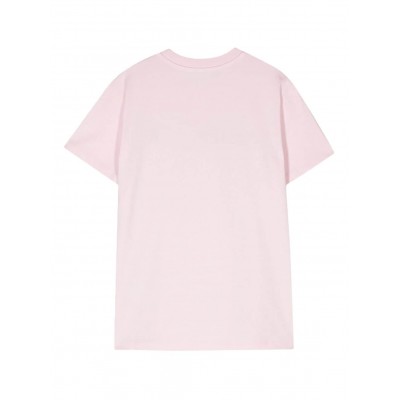 Moncler logo-embroidered Cotton T-shirt Pink MCS28888