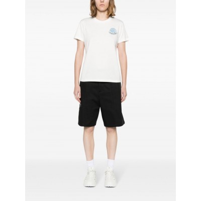 Moncler logo-patch organic-cotton T-shirt White MCS28996