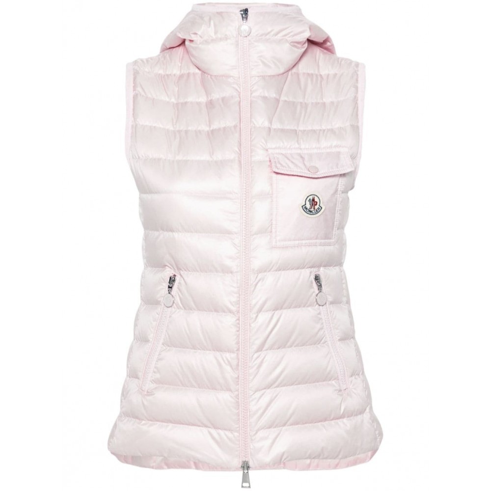 Moncler Glygos Hooded Gilet Pink MCS28553