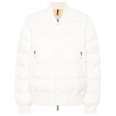 Moncler Argo Padded Bomber Jacket White MCS28114