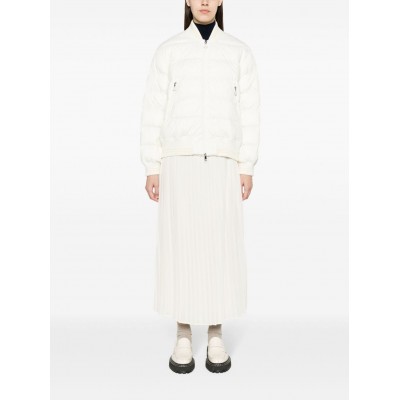 Moncler Argo Padded Bomber Jacket White MCS28114