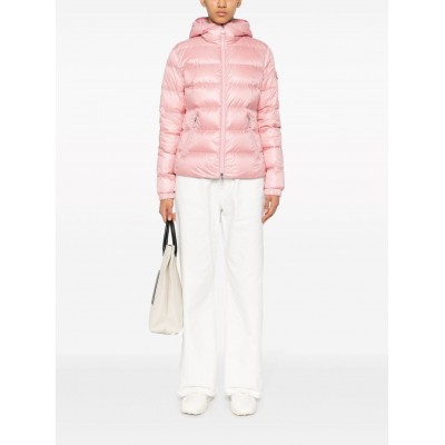 Moncler Gles Hooded Puffer Jacket Pink MCS28547