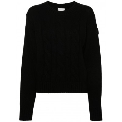 Moncler logo-applique Cashmere Jumper Black MCS28787