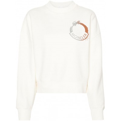 Moncler Dragon logo-print Sweatshirt White MCS28421