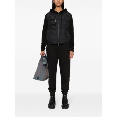 Moncler quilted-panel Ribbed Jacket Black MCS29433