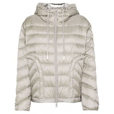 Moncler Delfo Quilted Hooded Jacket Grey MCS28390