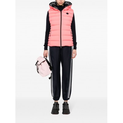 Moncler logo-applique Gilet Pink MCS28803