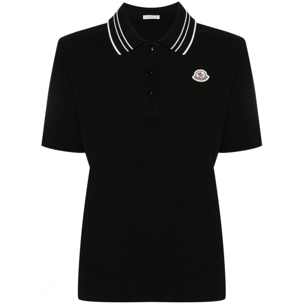 Moncler logo-patch Polo Shirt Black MCS29031