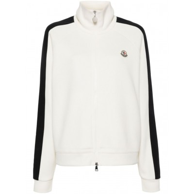 Moncler Pique zip-up Sweatshirt Neutrals MCS29403