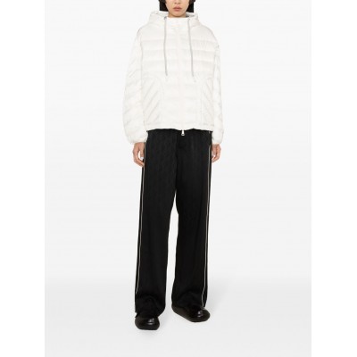 Moncler Delfo Hooded Down Jacket Neutrals MCS28389