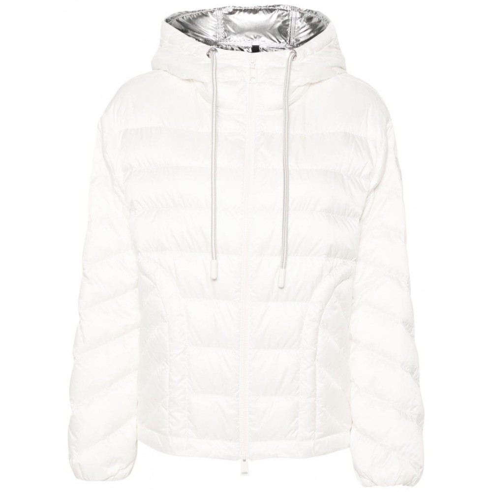 Moncler Delfo Hooded Down Jacket Neutrals MCS28389