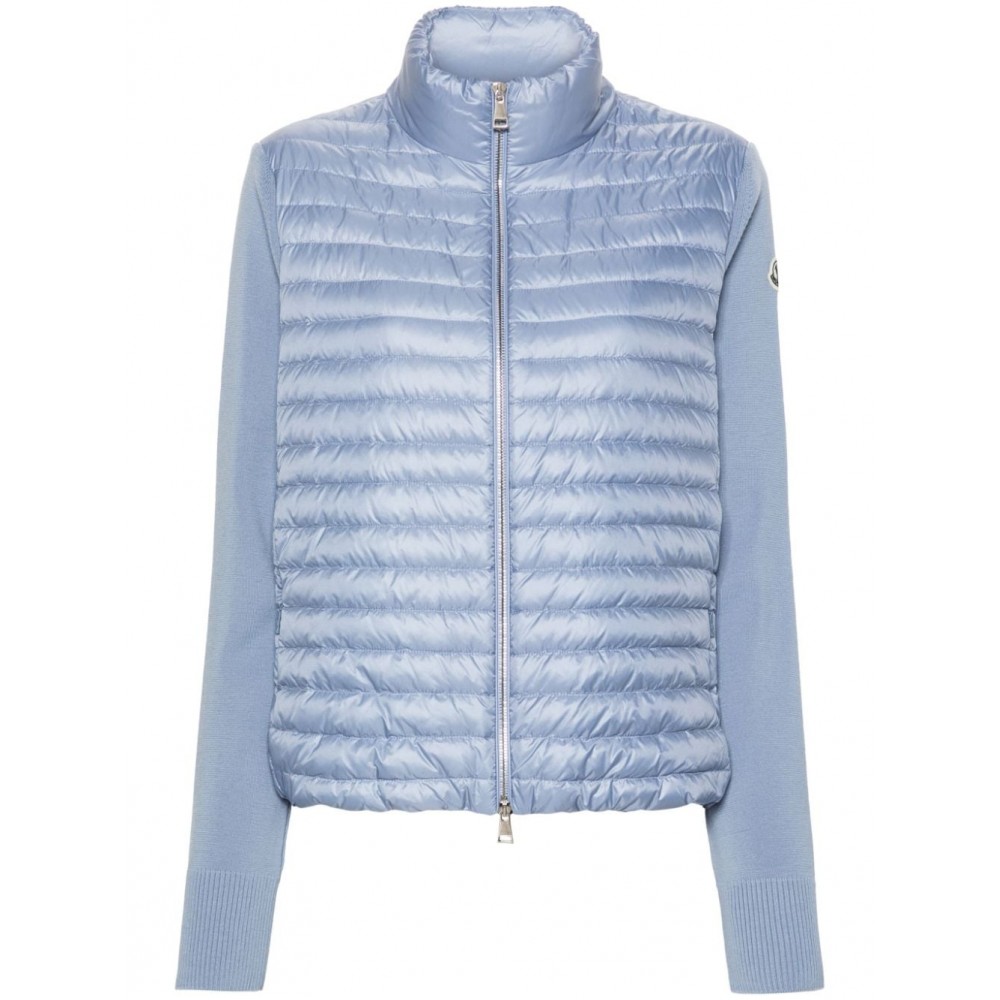 Moncler zip-up Puffer Cardigan Blue MCS29665