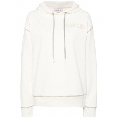 Moncler logo-embroidered Hoodie Neutrals MCS28898